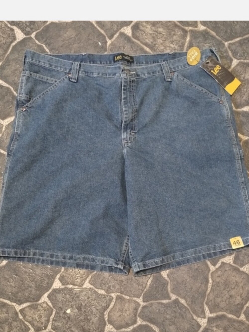 LEE men's denim carpenter jean shorts Big & Tall Size 46 NWT VINTAGE